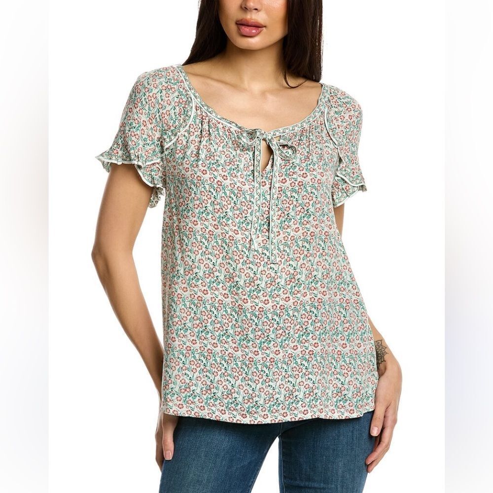 Mac Studio Tulip Sleeve Top Size Medium